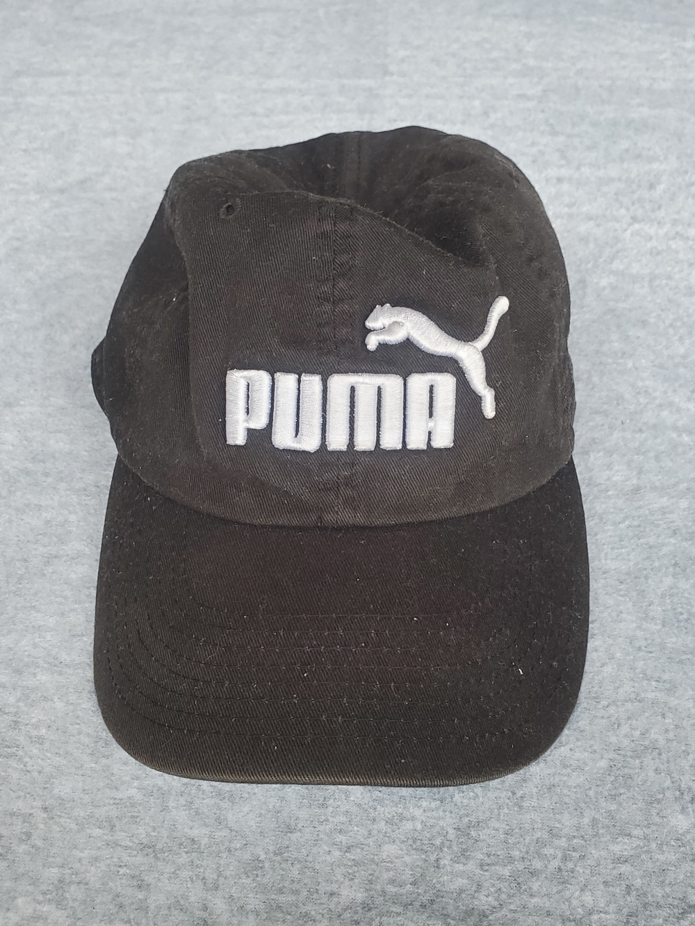 Puma Black Baseball Cap with White Logo